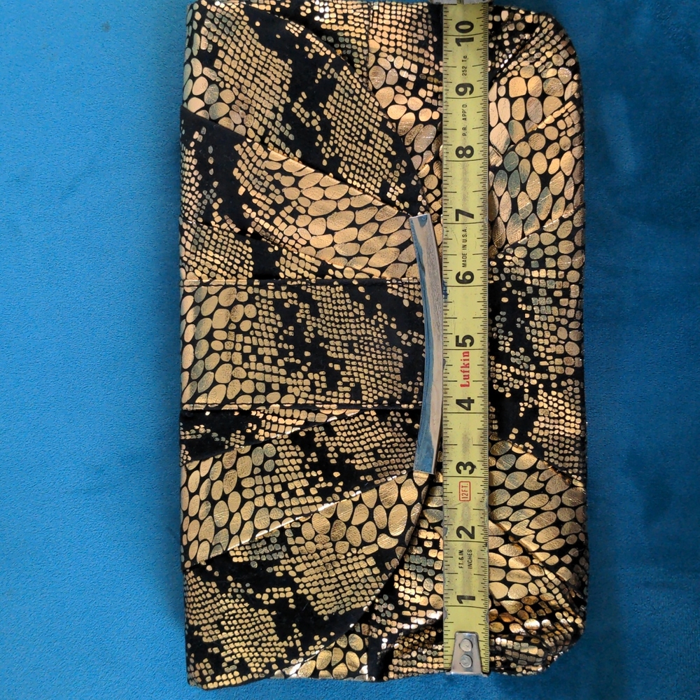 Icing gold & black handbag